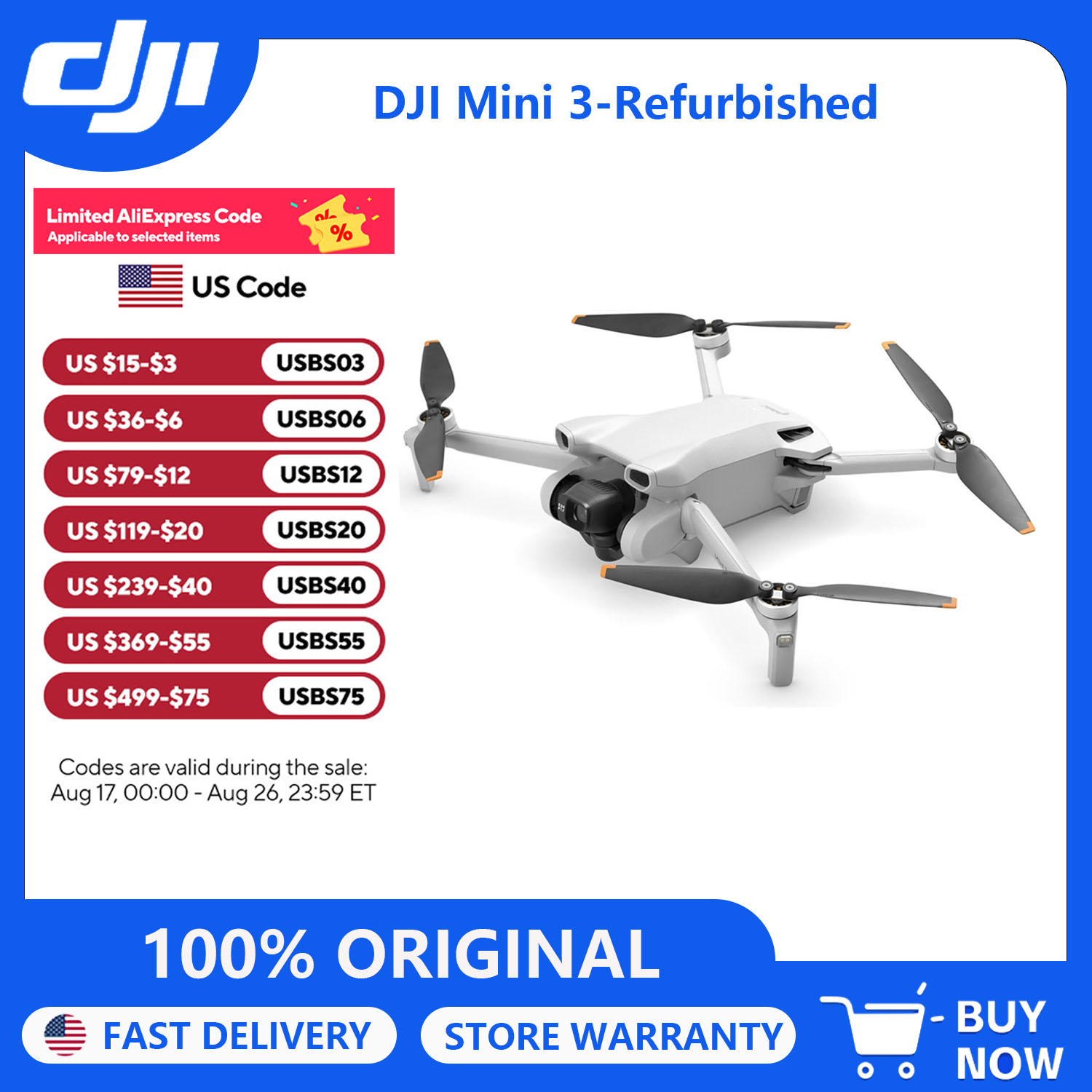 Drone Video Production - Refurbish DJI Mini 3 Drones with