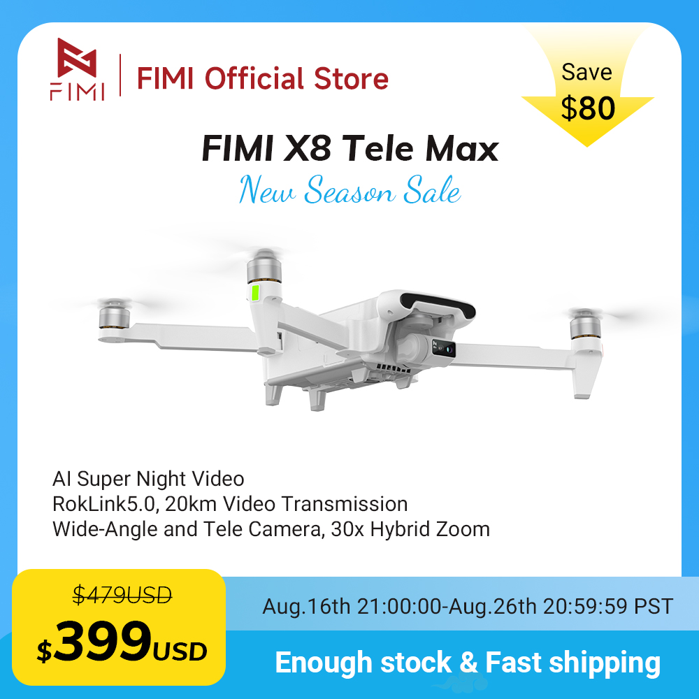 FIMI X8 Tele Max New Drone Wid - đánh giá và giá Drone Thermal Imaging