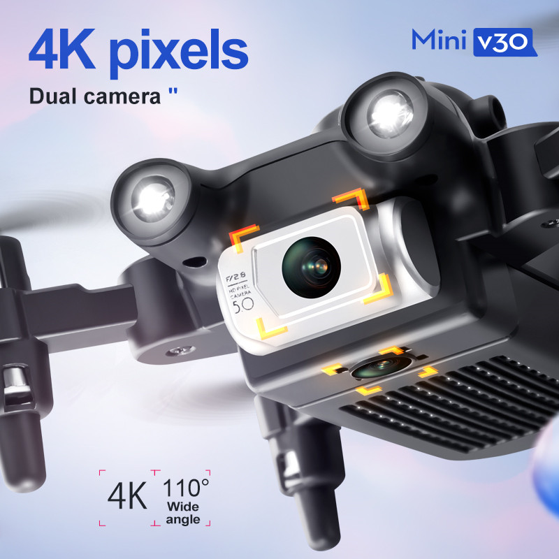 Mini V30 WiFi FPV Drone With 4 - đánh giá và giá Drone Lidar
