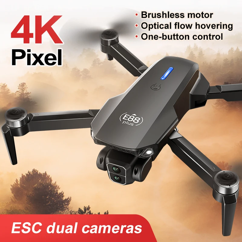New E88 Plus Quadcopter Drone: - đánh giá và giá Drone Lidar