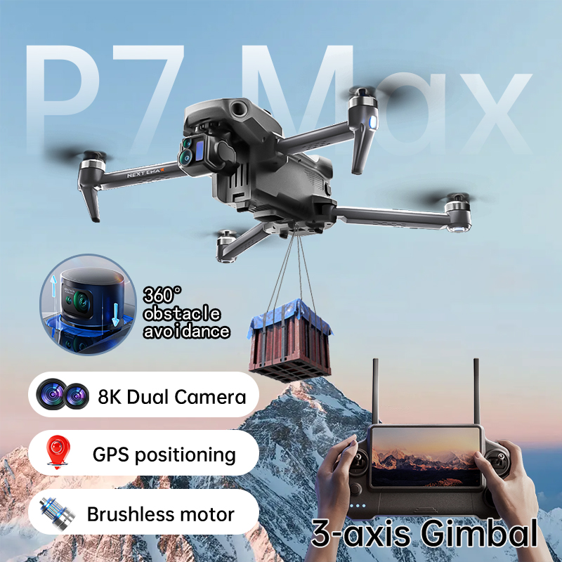 NEW P7 Max Drone 8K Camera GPS - đánh giá và giá Drone Surveying