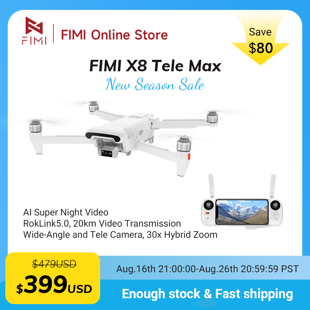 FIMI X8 Tele Max Drone 4K Prof - đánh giá và giá Drone Thermal Imaging