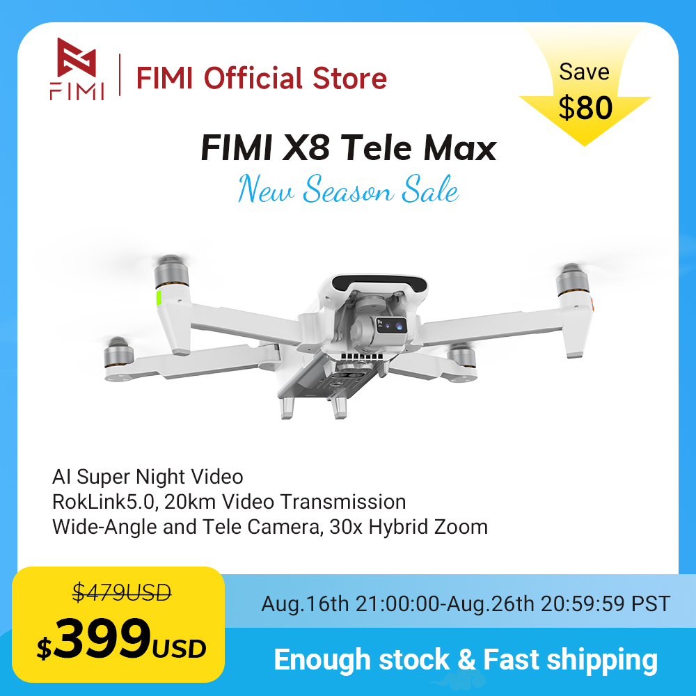 FIMI X8 Tele Max Drone 1/2-inc - đánh giá và giá Drone Thermal Imaging
